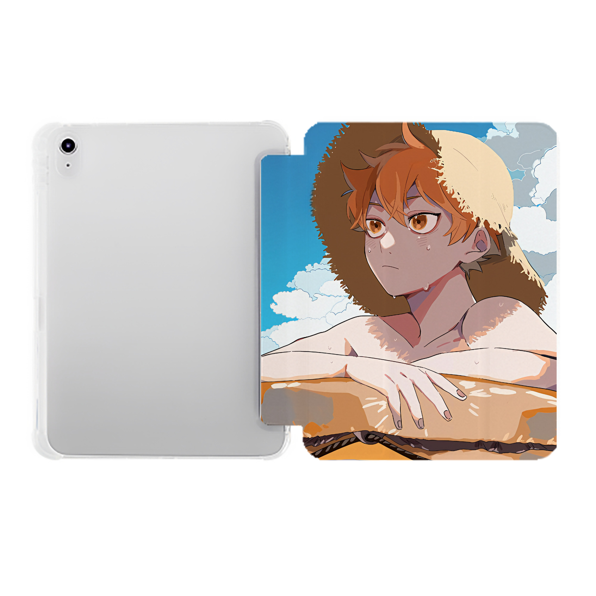 （画像用） ハイキュー!! Haikyu!! IPad ケース ペン収納付き 三つ折りスタンド PUレザー×シリコン 対応機種9.5/10.5/10.9インチ